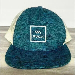 RVCA SnapBack Cap Hat Trucker trendy camo like Blue Black White mesh